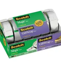 [6931] TAPE MAGIC 4 PACK + 2 GIFT WRAP TAPE SCOTCH (PACK!)