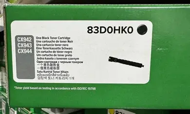 [6160] TONER 83D0HK0 BLACK 45K PAGES LEXMARK