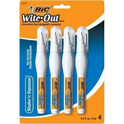[4248] WITE OUT SHAKE N SQUEEZE PEN (SINGLE) 8ML BIC